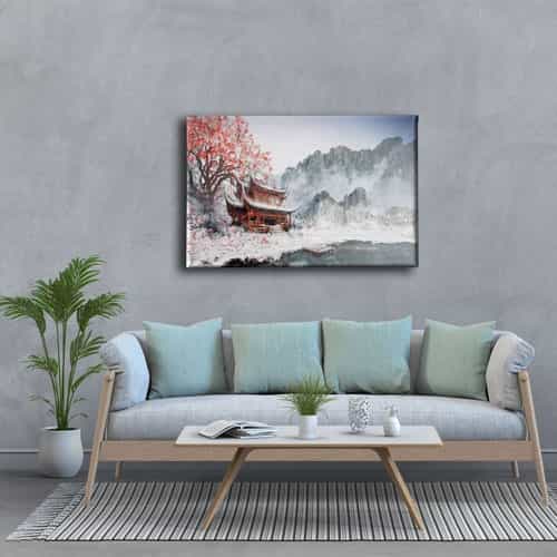 9371_3 Japon Kis Manzara Tablo