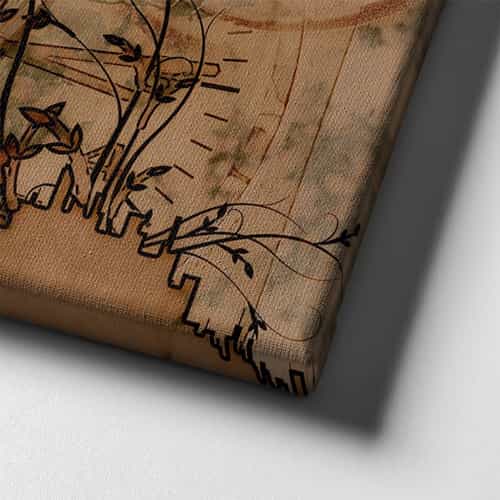 9640_6 Dunya Haritasi Canvas Tablo
