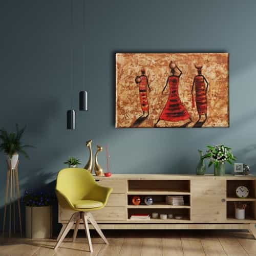 9676_2 Afrikali Kadinlar Canvas Tablo