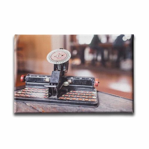 9812_1 Antika Daktilo Canvas Tablo
